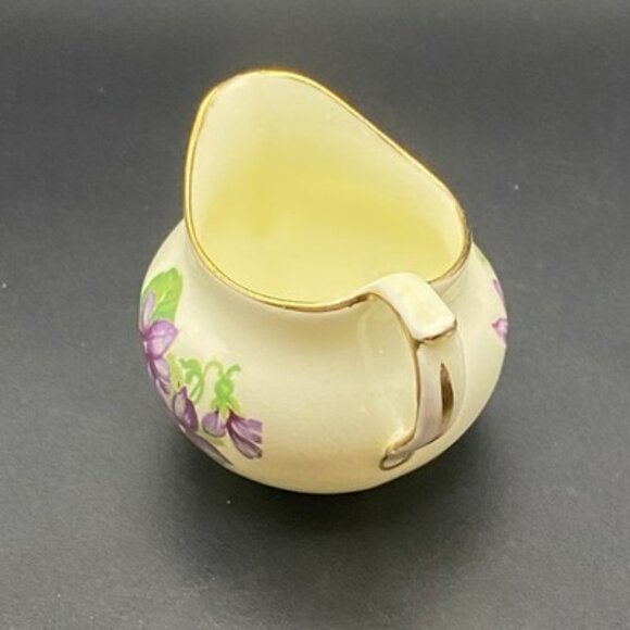 Vintage Violet Flower Lot China Creamer God is Love Pressed Necklace Cottagecore - Picture 11 of 15